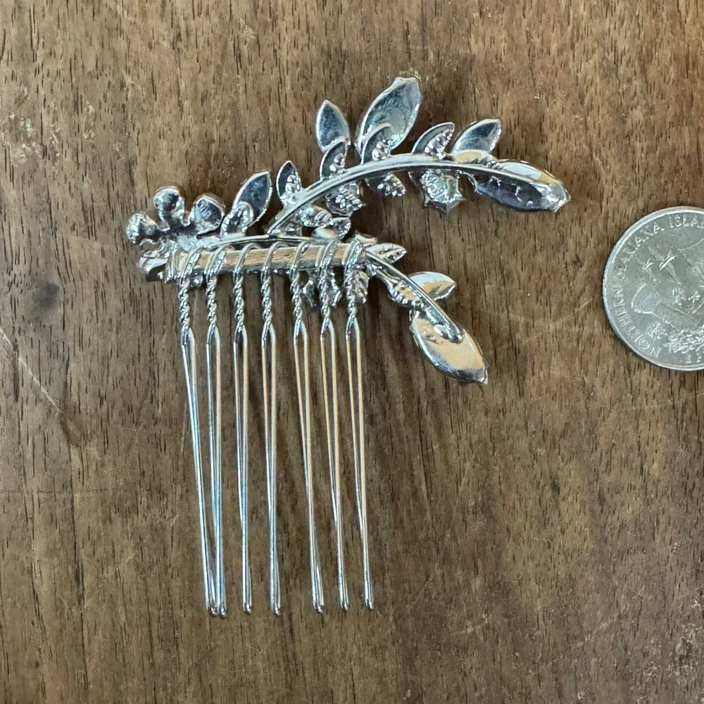 Clear Rhinestone Floral Formal‎ Hair Pin Prom Wedding Homecoming